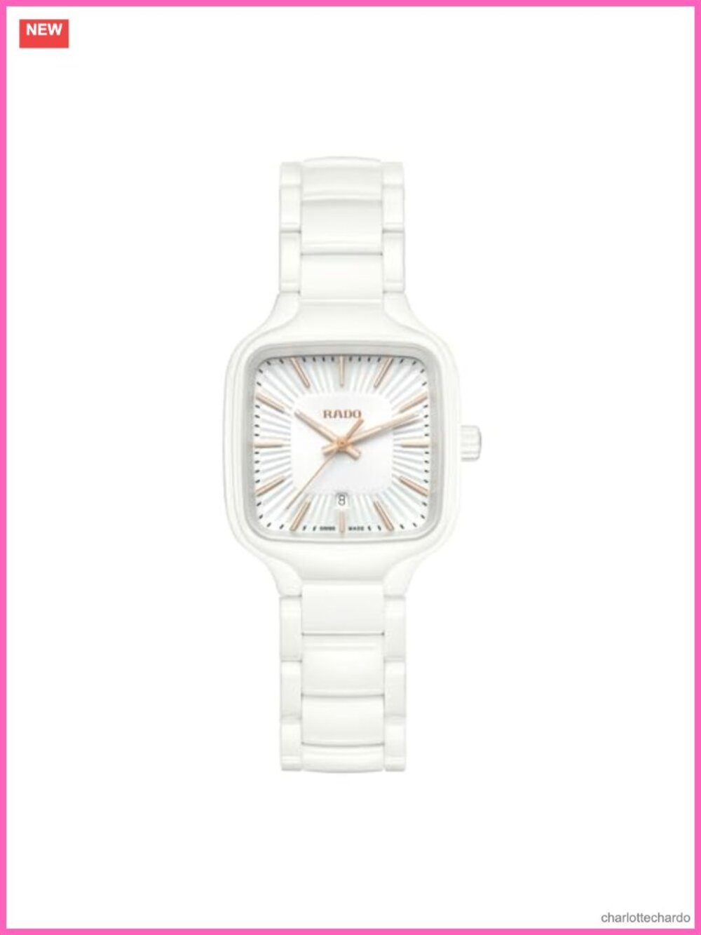 Quartz Square Sapphire Crystal High-Tech Ceramic Titanium Swiss Watch
